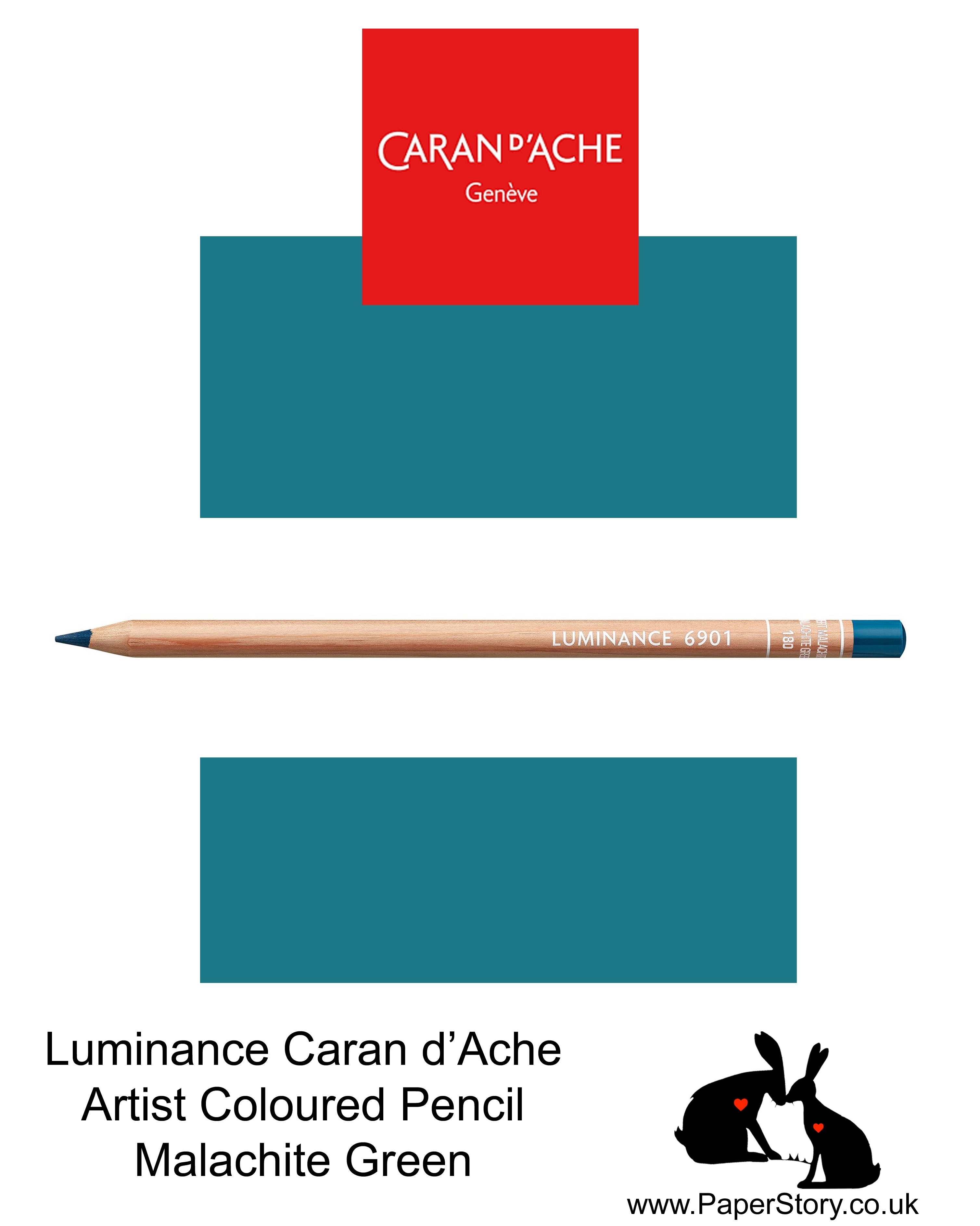 Caran d'Ache Luminance individual Artist Colour Pencils 6901 Malachite Green 180