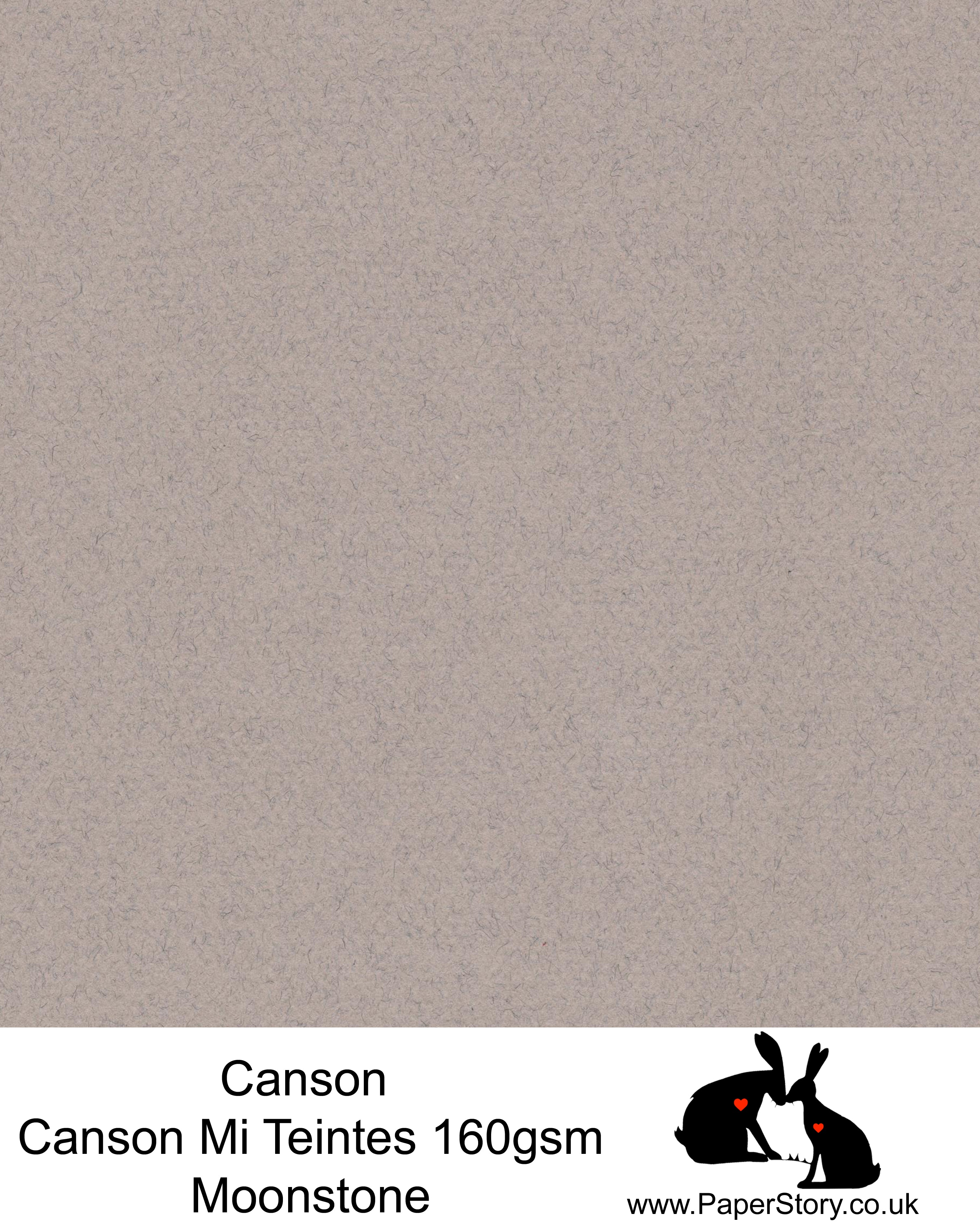 Canson Mi Teintes acid free,Felted warm Grey hammered texture honeycomb surface paper 160 gsm. This is a popular and classic paper for all artists especially well respected for Pastel  and Papercutting made famous by Paper Panda. This paper has a honeycombed finish one side and fine grain the other. An authentic art paper, acid free with a  very high 50% cotton content. Canson Mi-Teintes complies with the ISO 9706 standard on permanence, a guarantee of excellent conservation  