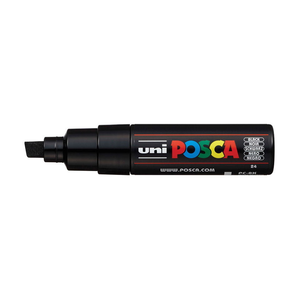 Posca PC-8K Paint Marker Pen Broad 8 mm chisel tip Black