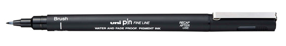 Uni Pin Fine Line Black Waterproof Drawing Pen Brush Tip