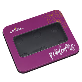Finetec Coliro Empty Watercolour Metal Box holds 6 Coliro paints - Purple