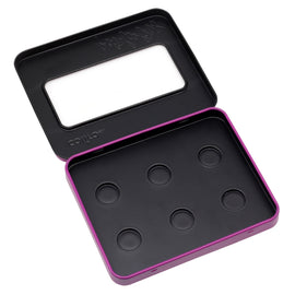 Finetec Coliro Empty Watercolour Metal Box holds 6 Coliro paints - Purple