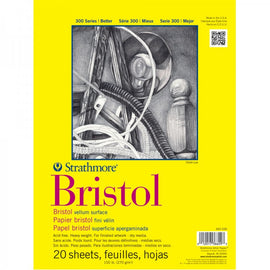 Strathmore 300 Series Bristol Paper Pad 11X14 inches Vellum