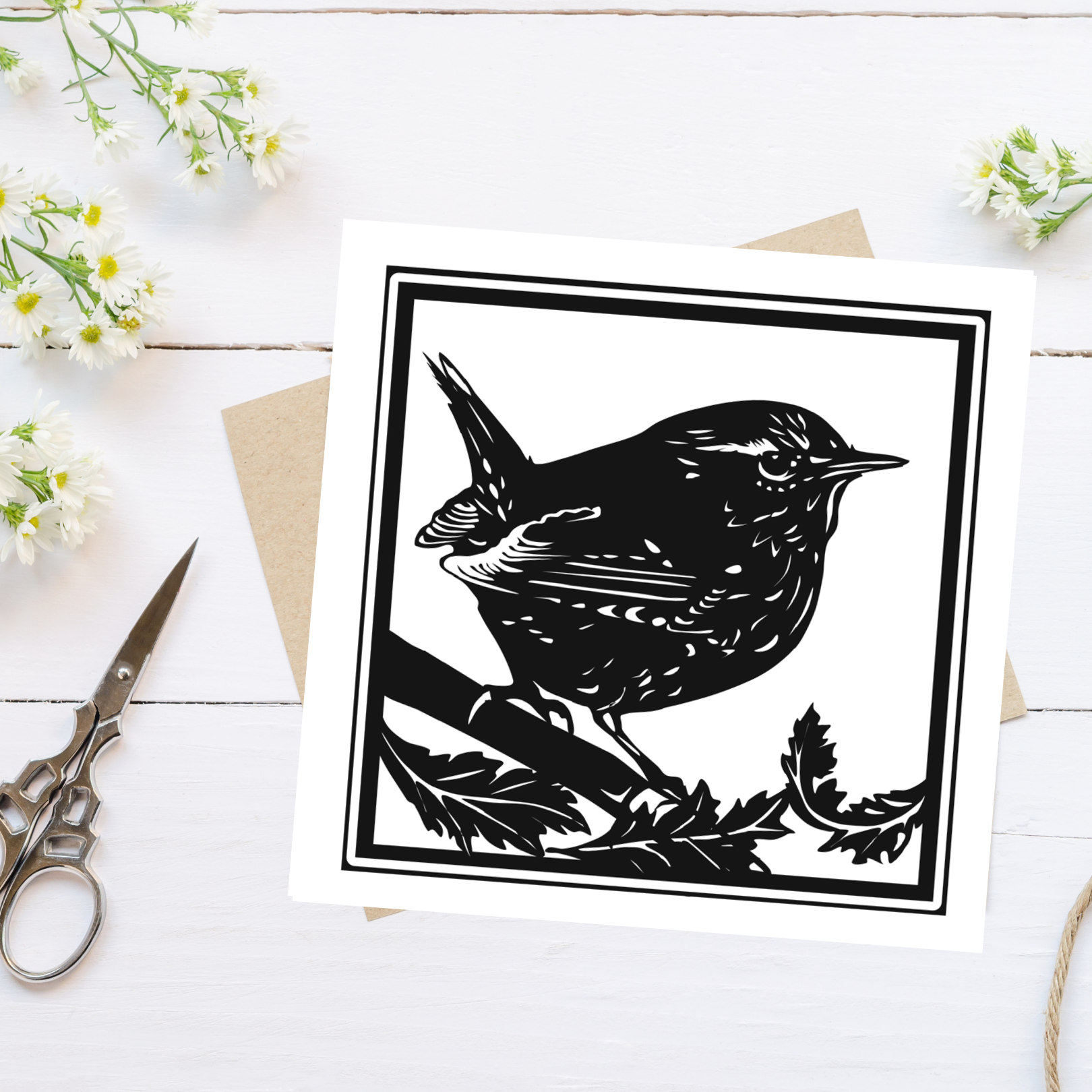 Greetings Card by PaperStory Little Wren