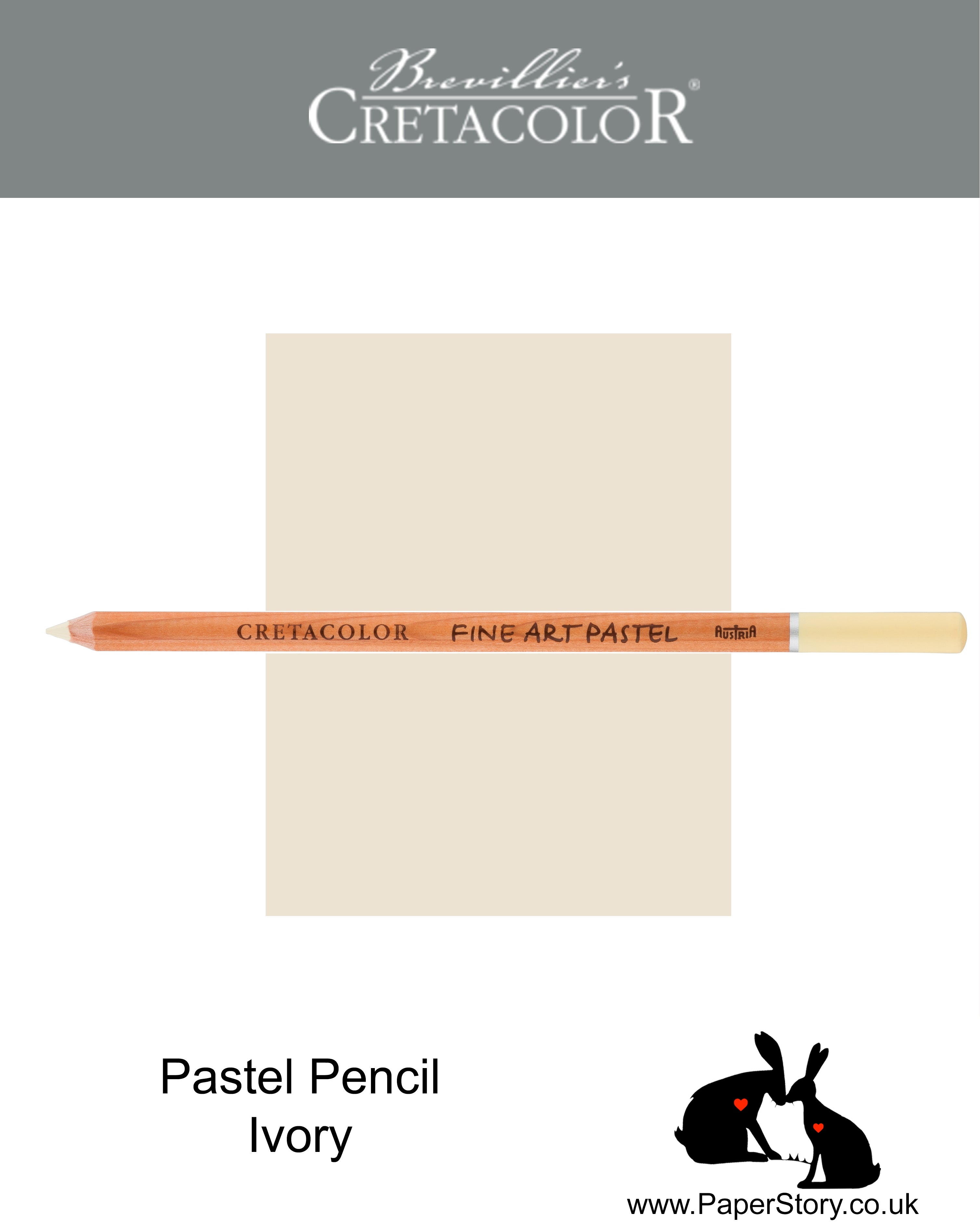 Cretacolor 472 01 Artists Pastel Pencil Ivory