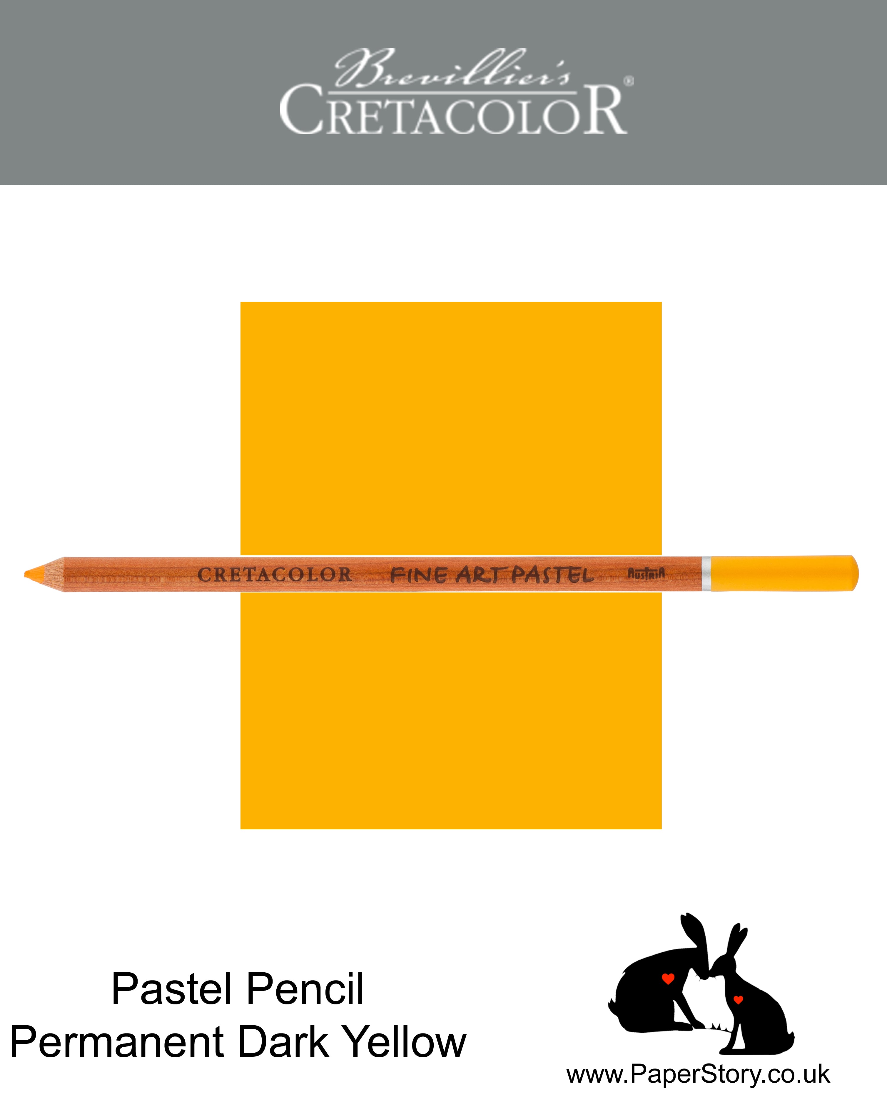 Cretacolor 471 09 Artists Pastel Pencil Permanent Dark Yellow