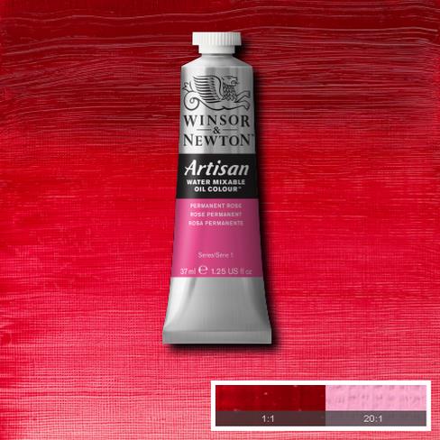 Winsor & Newton Artisan Oil : Water Mixable Oil paint 37 ml : Permanent Rose