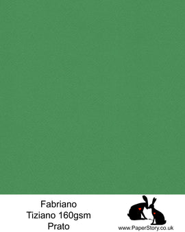 High quality paper from Italy, Prato fresh grass green Fabriano Tiziano is 160 gsm, Tiziano has a high cotton content, a textured naturally sized surface. This paper is acid free to guarantee long permanence in time, pH neutral. It has highly lightfast colours, an excellent surface making and sizing which make this paper particularly suitable for papercutting