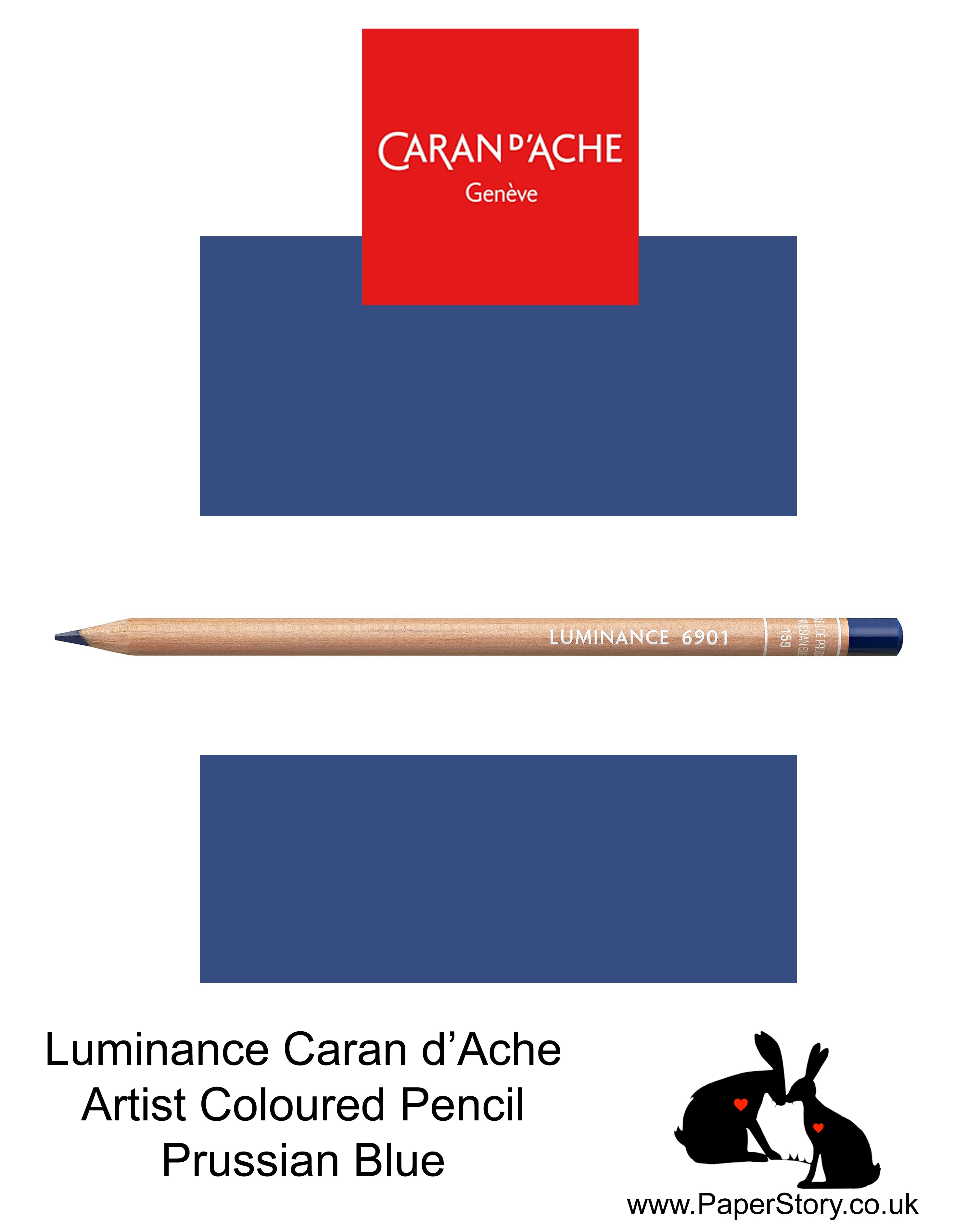 NEW Caran d'Ache Luminance individual Artist Colour Pencils 6901 Prussian Blue 159
