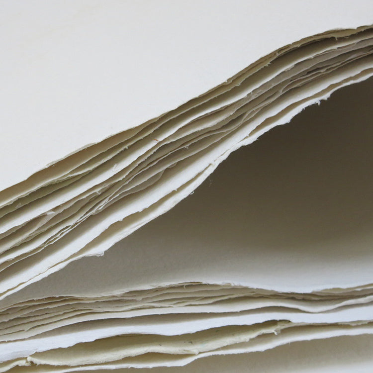Khadi Paper : White 150GSM  21 x 30 cm x 20 sheets