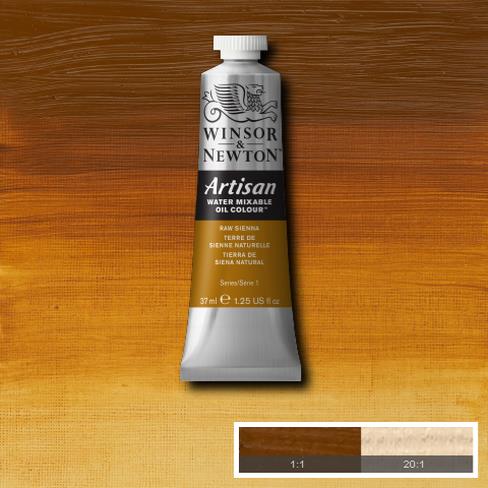 Winsor & Newton Artisan Oil : Water Mixable Oil paint 37 ml : Raw Sienna