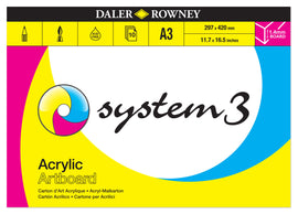 Daler Rowney System 3 Acrylic Artboard A3 x 10 Boards