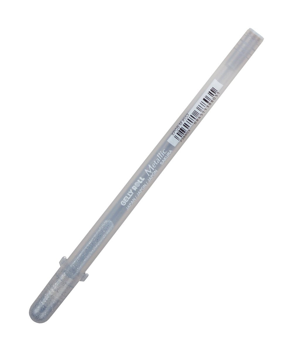 Sakura : Metallic gel ink pen : Silver Gelly Roll pen