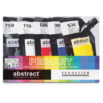 SENNELIER Primary Matt acrylic paint set of 5 x 60ml