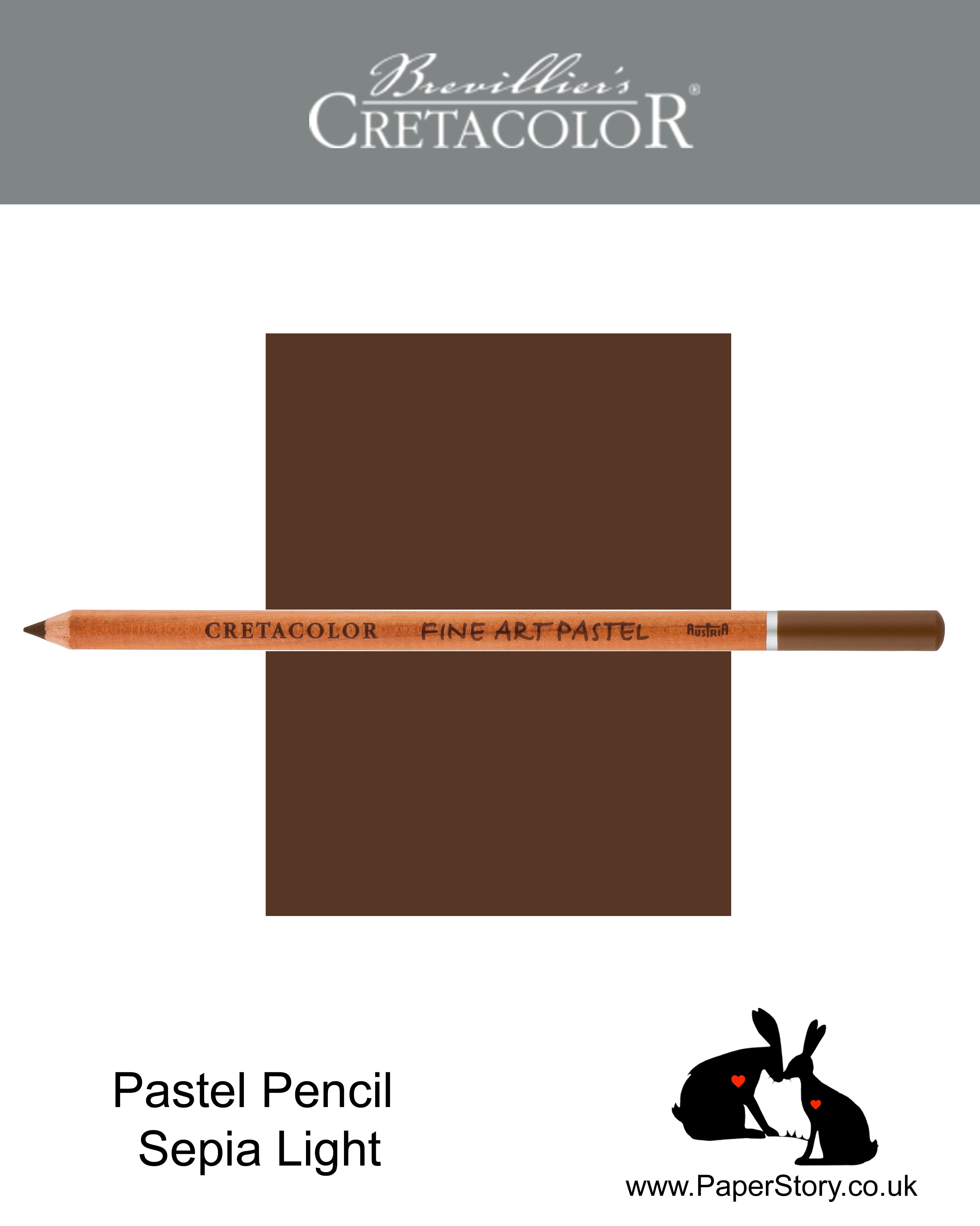 Cretacolor 472 18 Artists Pastel Pencil Sepia Light