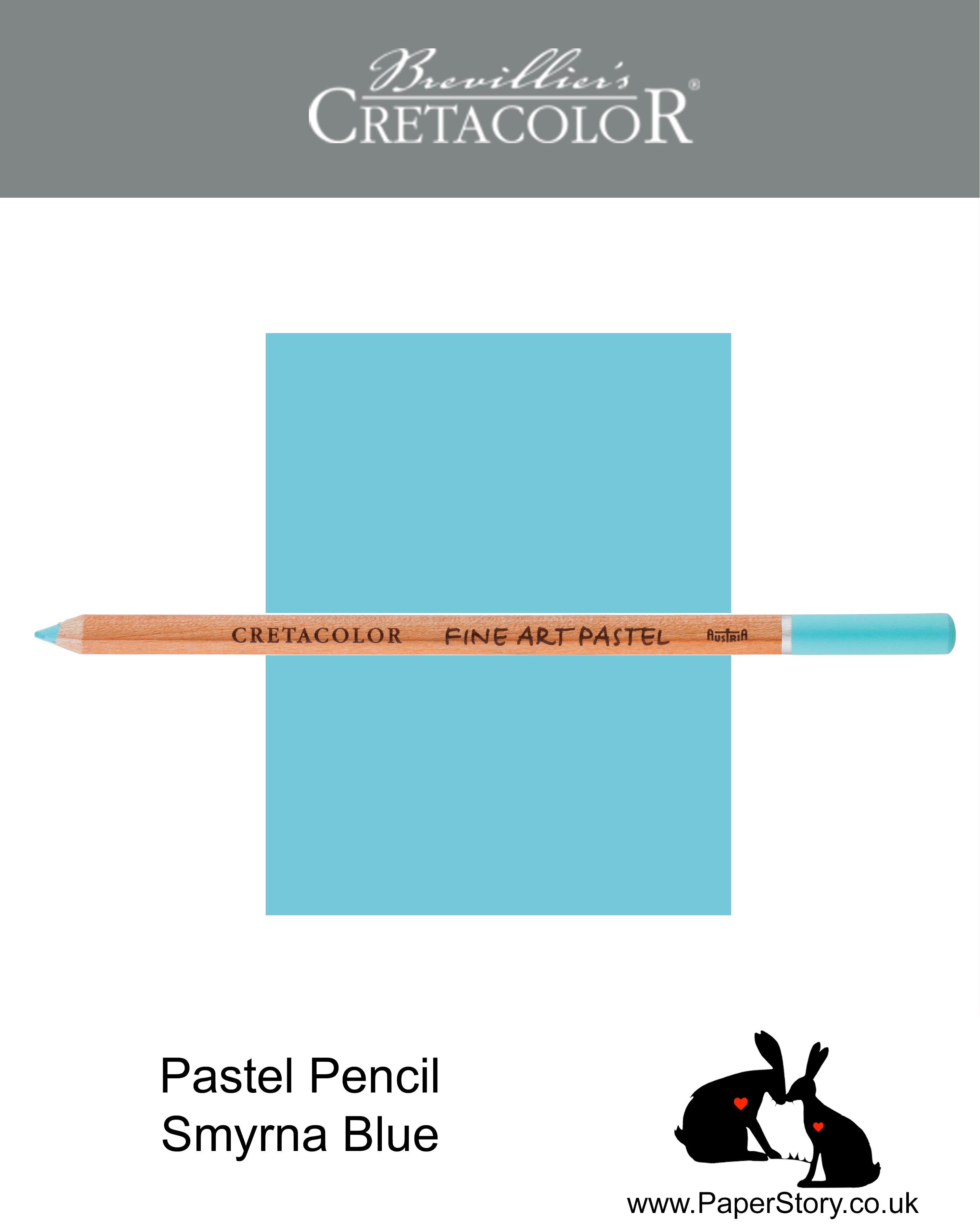 These Fine Art Pastel Pencils are perfect for fine detailed work. Smyrna Blue, light duck egg blue