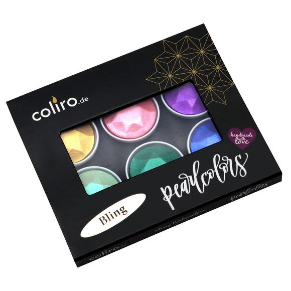 New Finetec Coliro Pearlcolor Watercolour Paints C830 Bling 