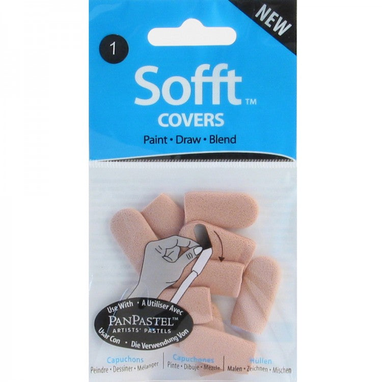 PanPastel Sofft Tools : Replacement covers : Nº 1 Round 10 pack