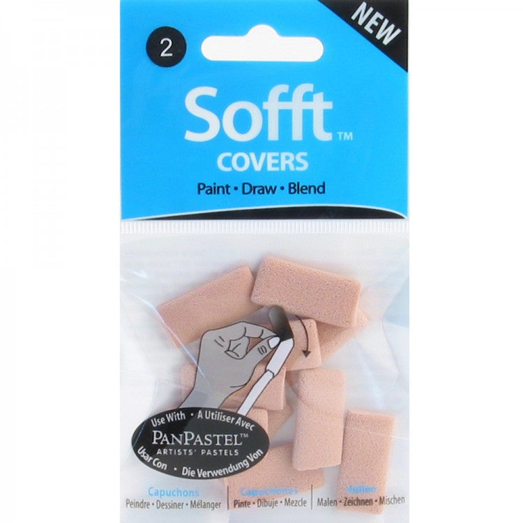 PanPastel Sofft Tools : Replacement covers : Nº 2 Flat 10 pack