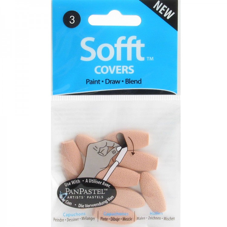PanPastel Sofft Tools : Replacement covers : Nº 3  Oval 10 pack