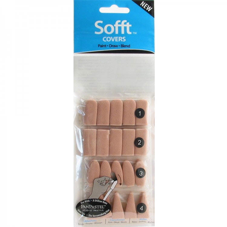 PanPastel Sofft Tools : Replacement covers : Mixed pack of 40