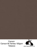 Canson Mi Teintes acid free, Red Brown hammered texture honeycomb surface paper 160 gsm. 