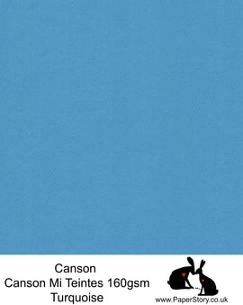 Canson Mi Teintes acid free, Turquoise sea blue, hammered texture honeycomb surface paper 160 gsm. This is a popular and classic paper for all artists especially well respected for Pastel  and Papercutting made famous by Paper Panda. This paper has a honeycombed finish one side and fine grain the other. An authentic art paper, acid free with a  very high 50% cotton content. Canson Mi-Teintes complies with the ISO 9706 standard on permanence, a guarantee of excellent conservation