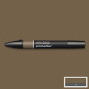  Umber brown Winsor & Newton Promarker alcohol pen, perfect for fine artists and illustrators. New design pens with a double end, each pen has a fine bullet point and a broad chisel nib, which allows you to easily switch between shading larger areas and precision detailing. Superb alcohol-based streak-free coverage so you can achieve flawless, print-like results. 