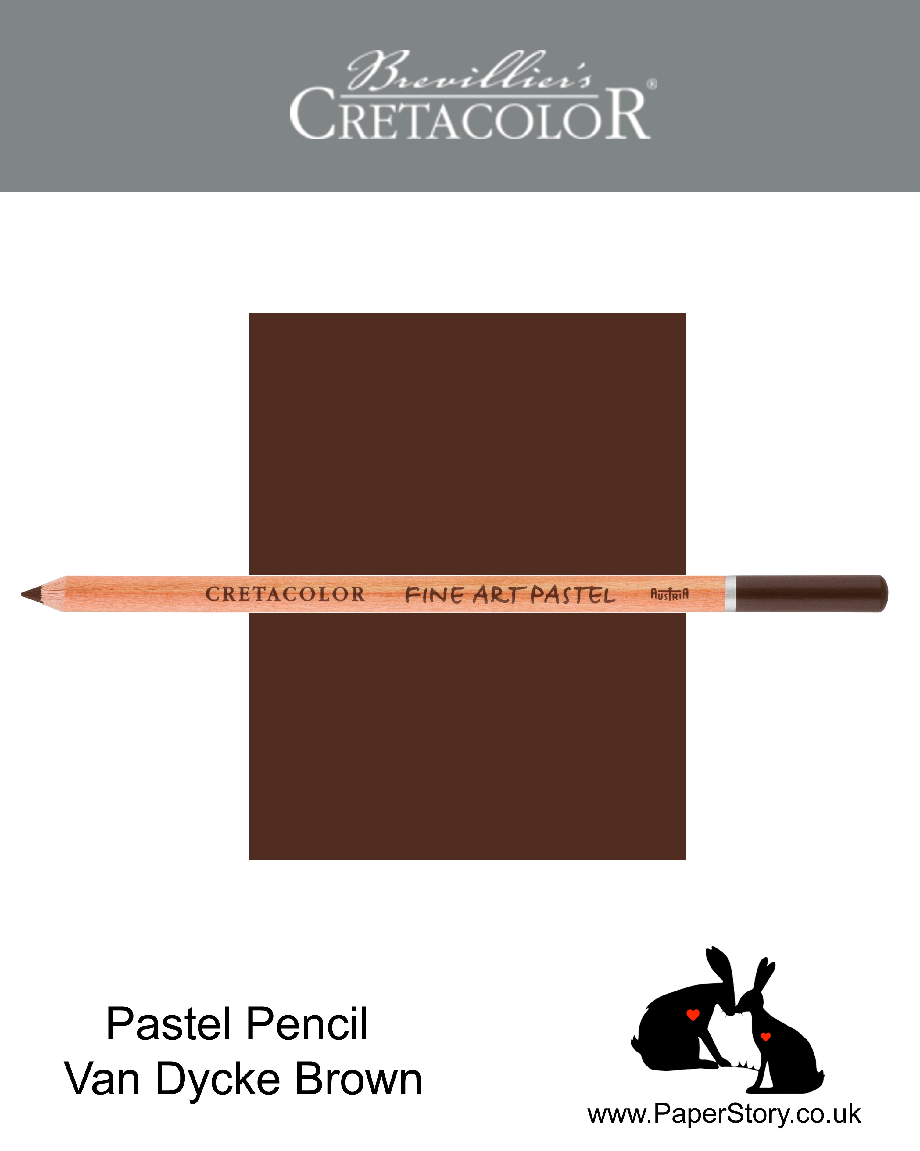 Cretacolor 472 20 Artists Pastel Pencil Van Dycke Brown