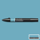Verdigris stunning blue, Winsor & Newton Promarker alcohol pen, perfect for fine artists and illustrators. New design pens with a double end, each pen has a fine bullet point and a broad chisel nib, which allows you to easily switch between shading larger areas and precision detailing. Superb alcohol-based streak-free coverage so you can achieve flawless, print-like results.  