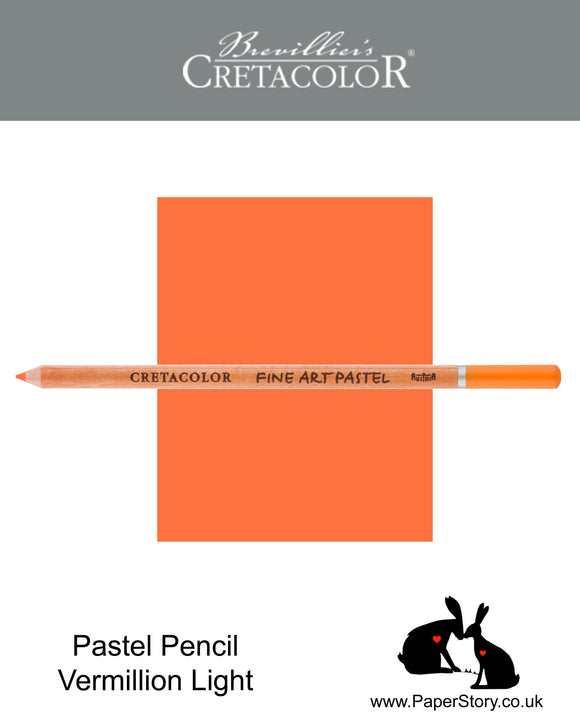 Cretacolor 471 12 Artists Pastel Pencil Vermillion Light