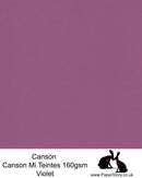 Canson Mi Teintes acid free, Violet purple pink hammered texture honeycomb surface paper 160 gsm. 