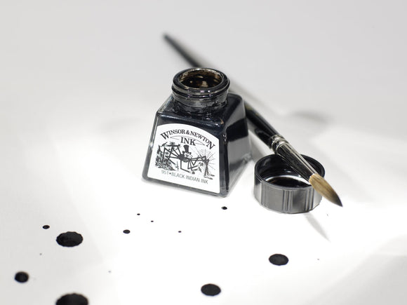 WINSOR & NEWTON : DRAWING INK : 14ML : BLACK Indian ink