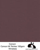 Canson Mi Teintes acid free, Winelees, warm Red Brown hammered texture honeycomb surface paper 160 gsm