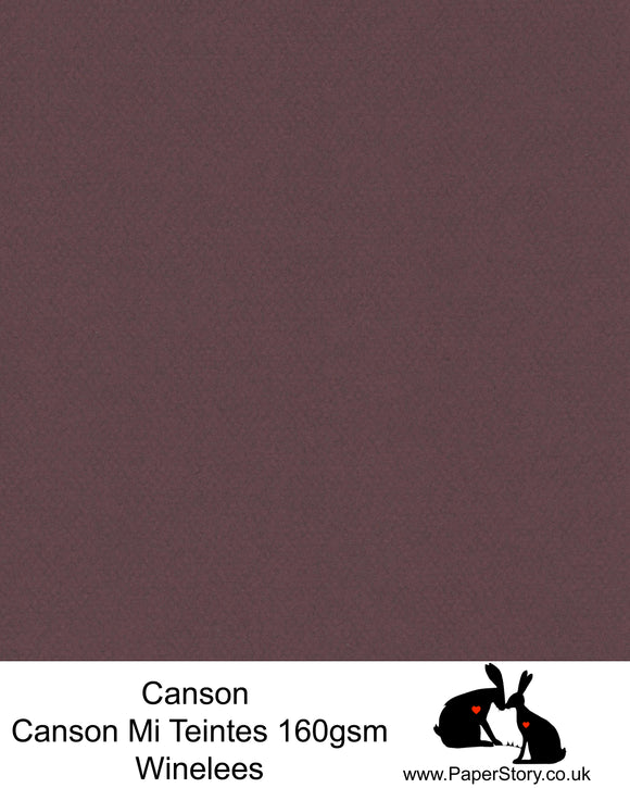 Canson Mi Teintes acid free, Winelees, warm Red Brown hammered texture honeycomb surface paper 160 gsm. This is a popular and classic paper for all artists especially well respected for Pastel  and Papercutting made famous by Paper Panda. This paper has a honeycombed finish one side and fine grain the other. An authentic art paper, acid free with a  very high 50% cotton content. Canson Mi-Teintes complies with the ISO 9706 standard on permanence, a guarantee of excellent conservation 