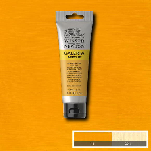 Winsor & Newton Galeria Acrylic Cadmium Yellow Deep Hue 120ml