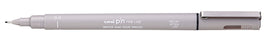 Uni Pin Fine Line Light Grey Waterproof Drawing Pen. The Uni Pin pen range uses fade proof, waterproof pigment ink.