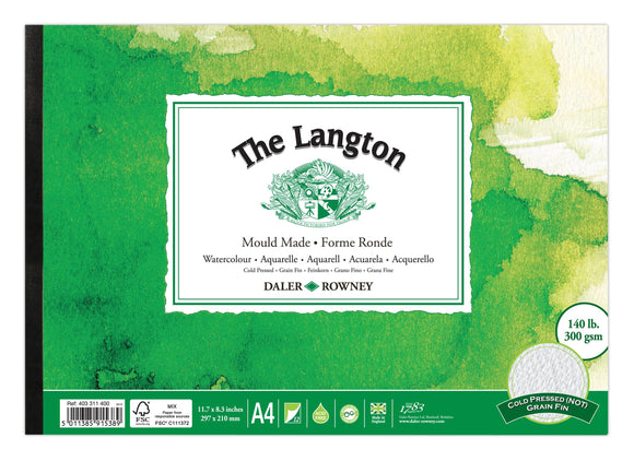 Daler Rowney The Langton Watercolour Paper 300 gsm A4 Cold Press