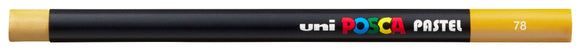 New Uni POSCA colour Pastels Light Ochre, Colours can be blended and overlaid, you can stipple, colour block, cross-hatch, scratch and outline. You can heat the sticks to create textured effects.