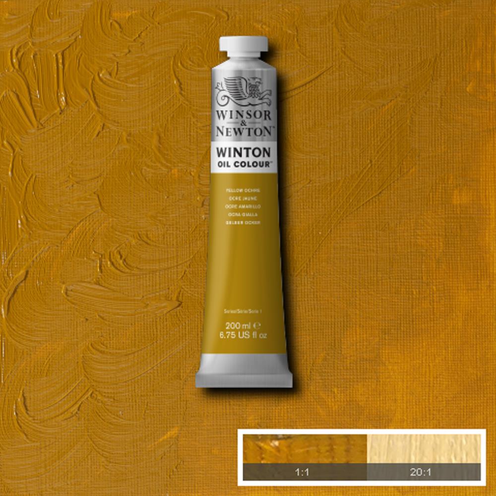 Winsor & Newton Winton Oil Paint Yellow Ochre 200ml
