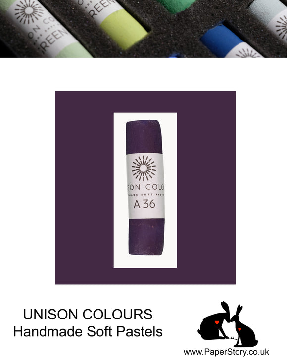 Unison Colour Handmade Soft Pastels Additional 36 Purple - Size Regular