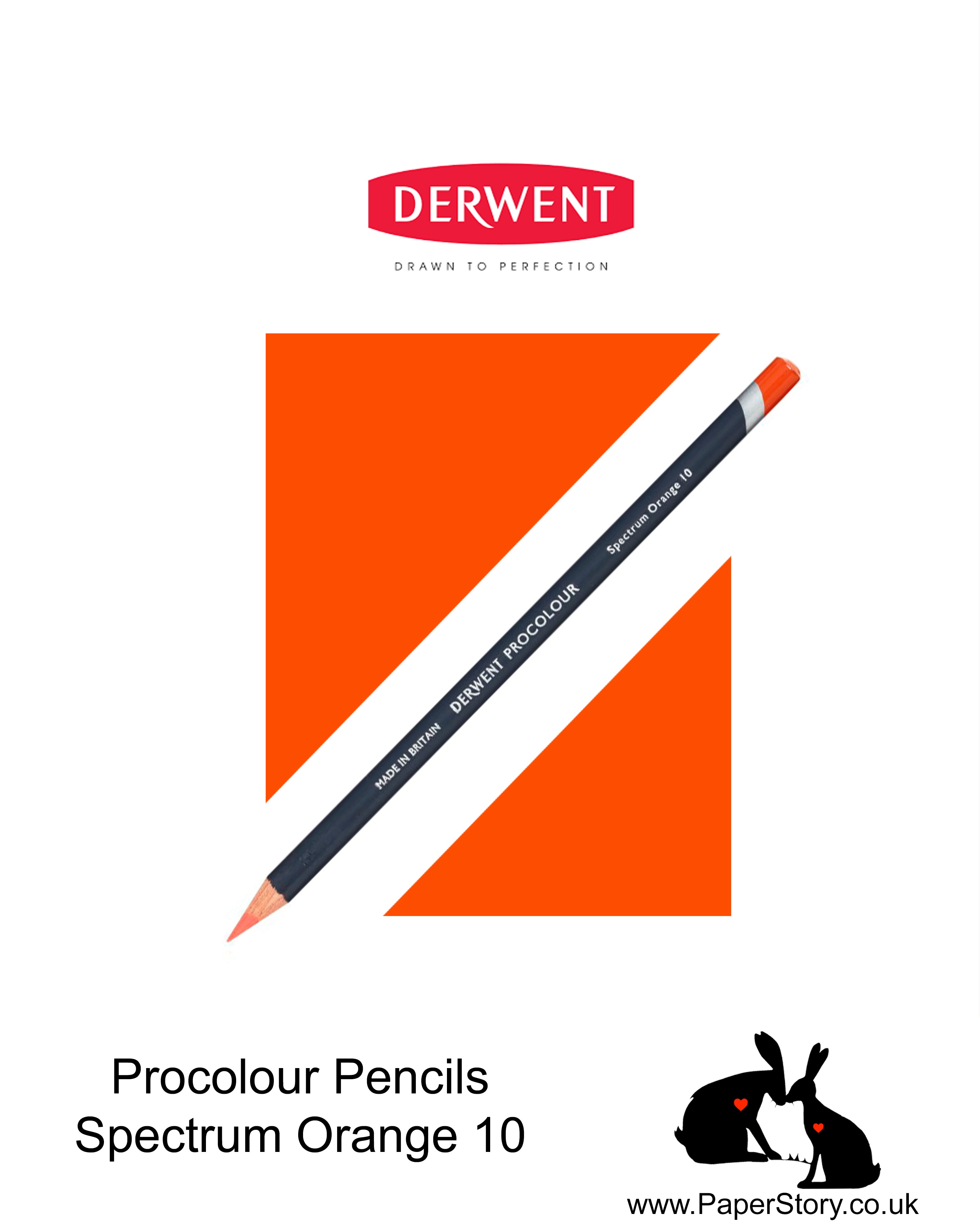Derwent Procolour pencil Spectrum Orange 10