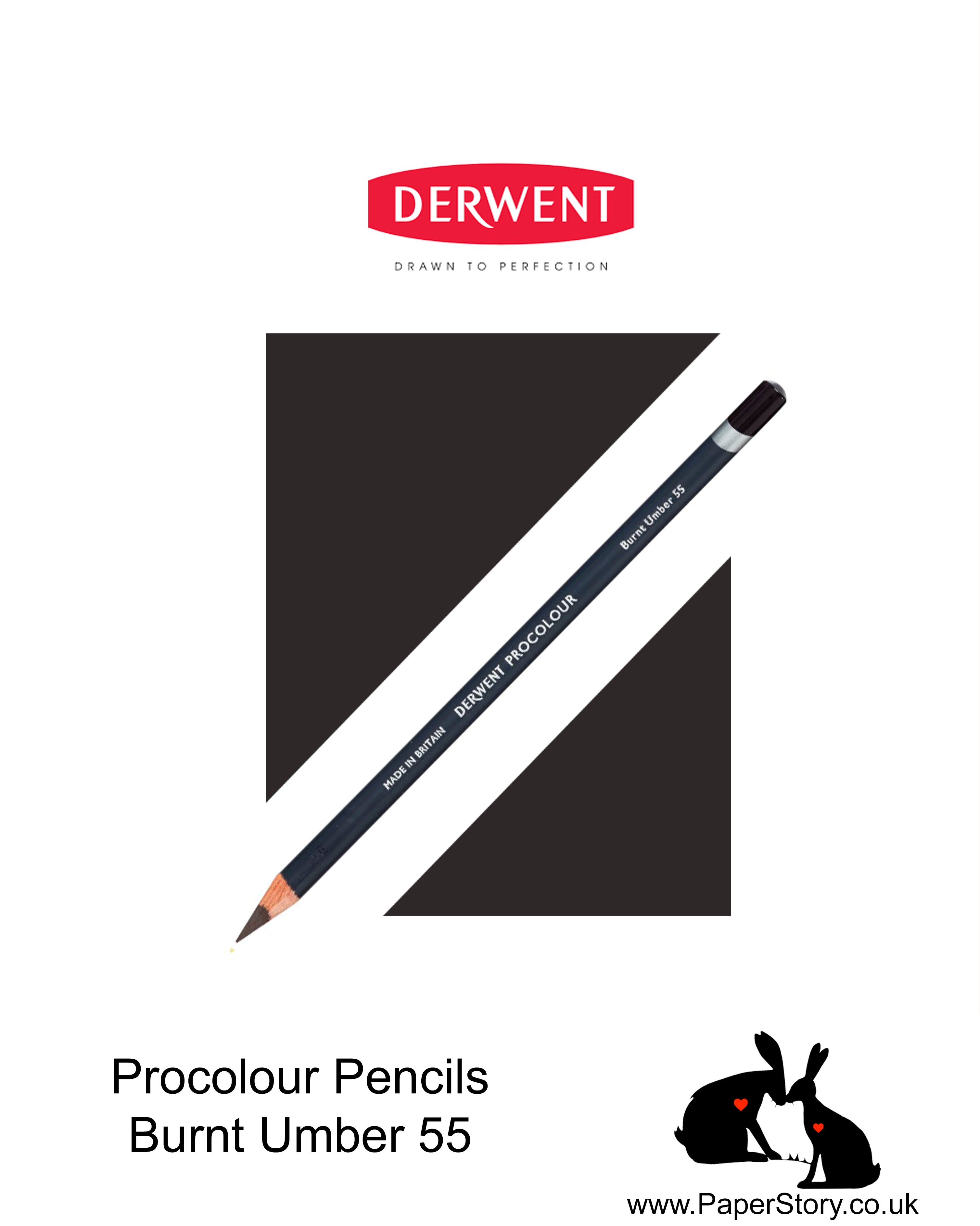 Derwent Procolour pencil Burnt Umber 55