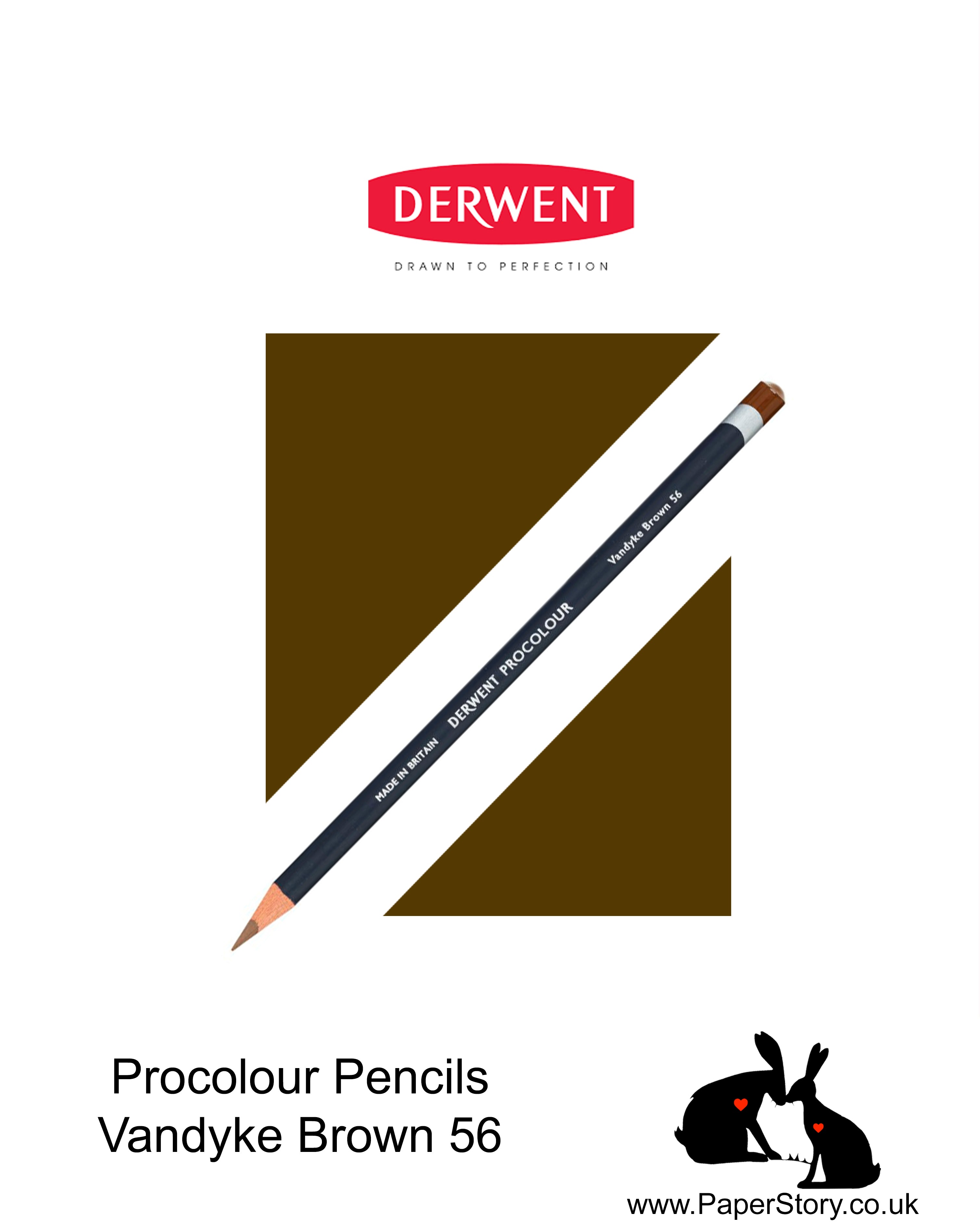 Derwent Procolour pencil Vandyke Brown 56
