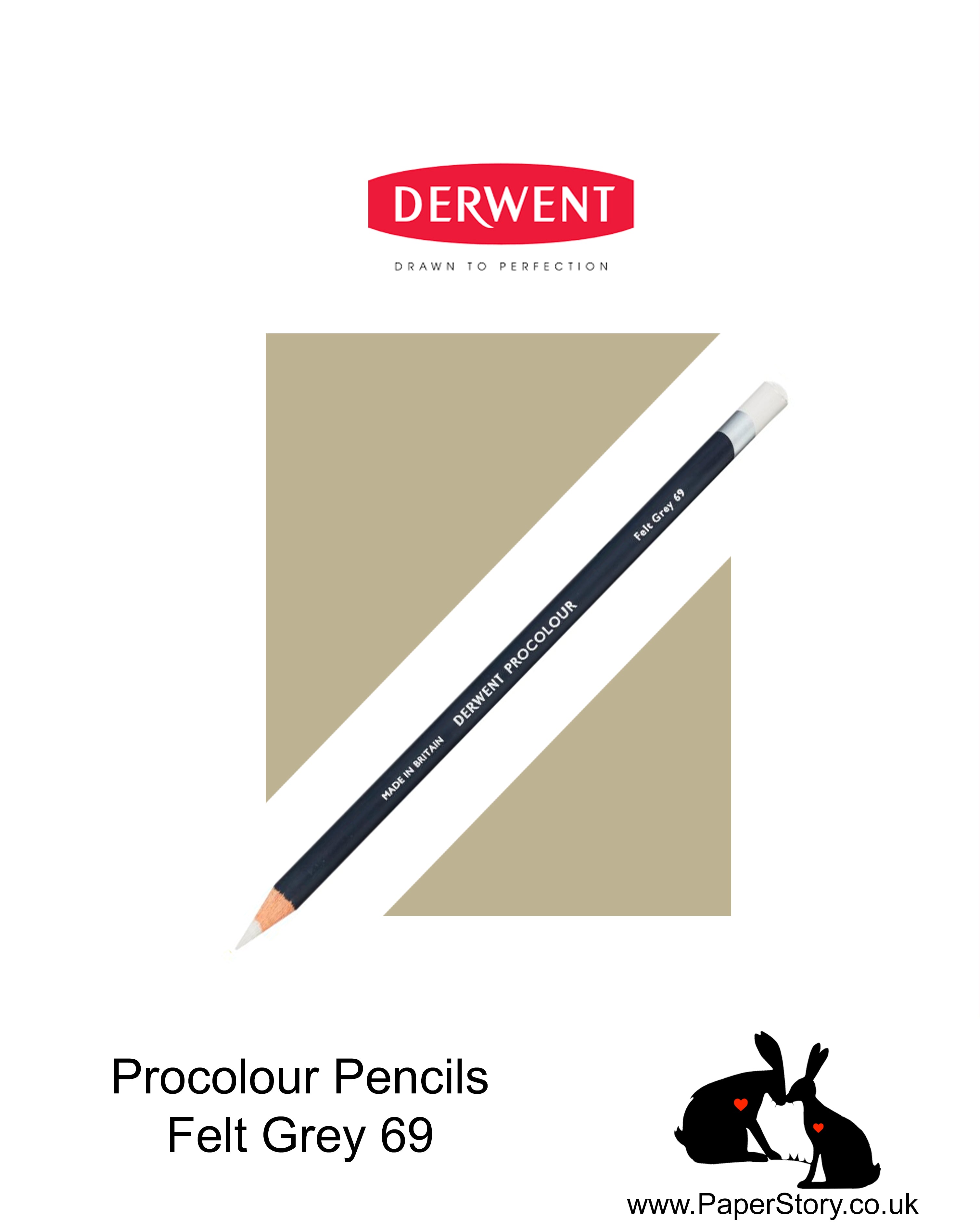 Derwent Procolour pencil Felt Grey 69