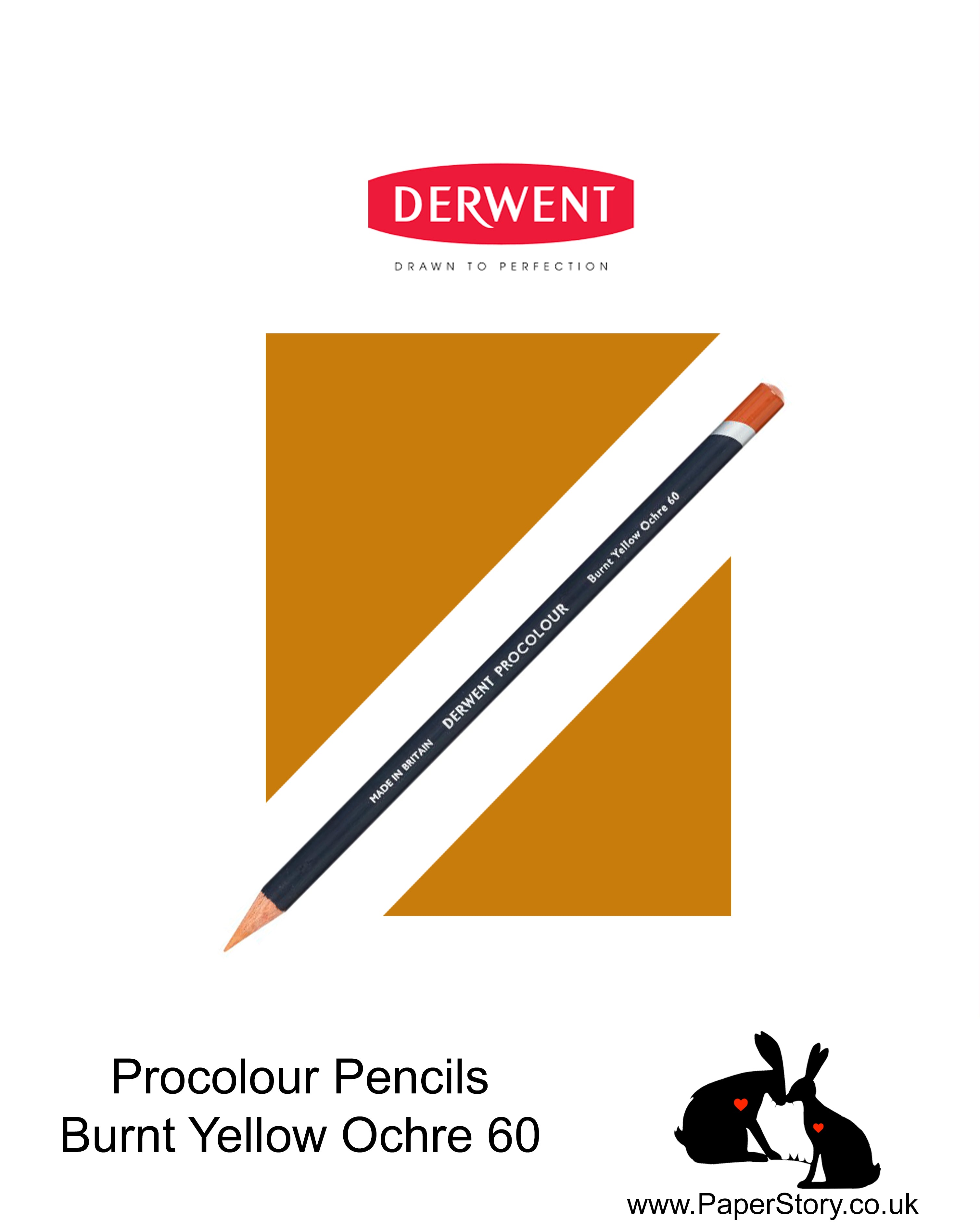 Derwent Procolour pencil Burnt Yellow Ochre 60