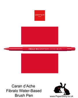 Caran D'Ache Fibralo Water-soluble fibre-tipped brush pen Nº070 Scarlet Red