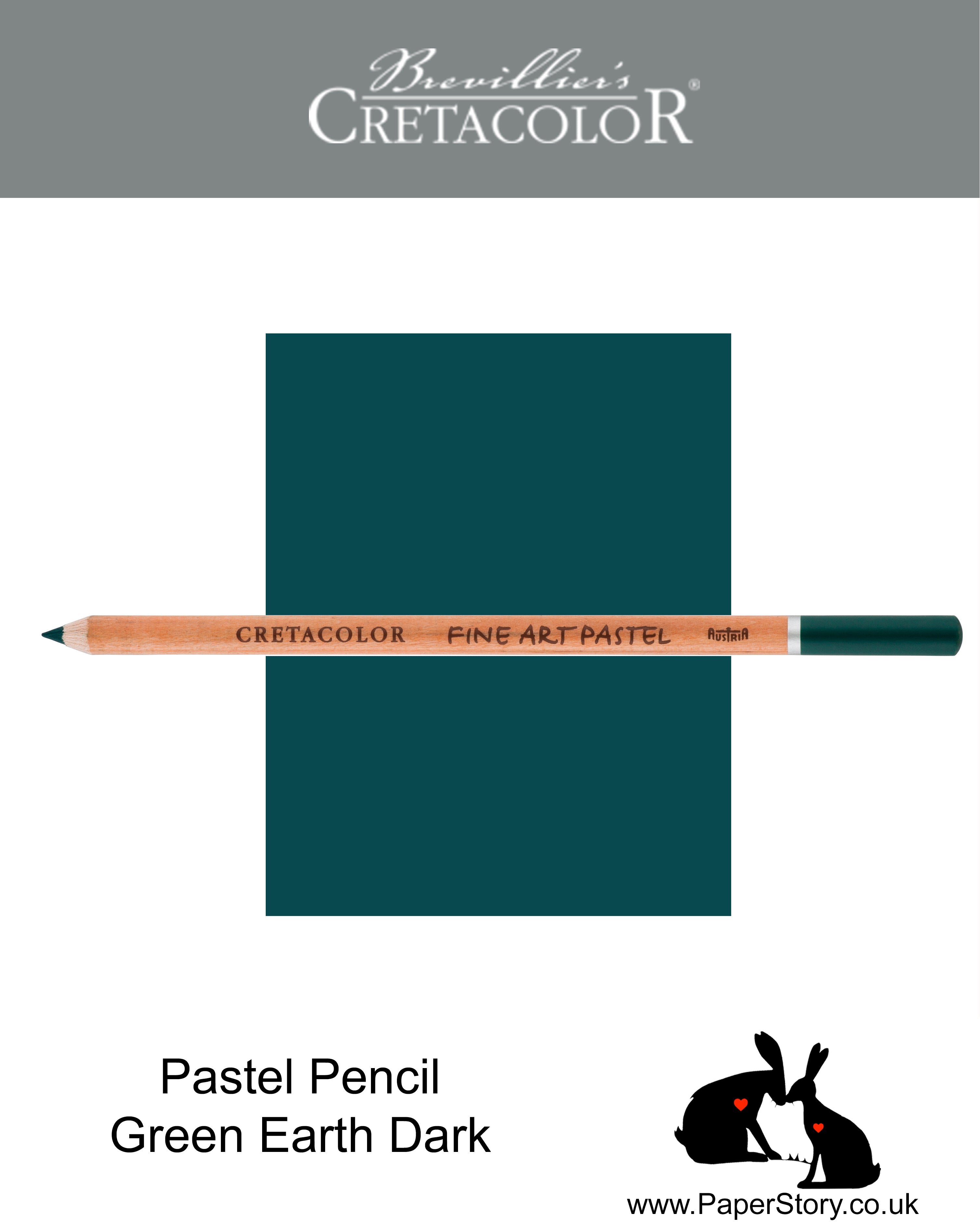 Cretacolor 471 90 Artists Pastel Pencil Green Earth Dark