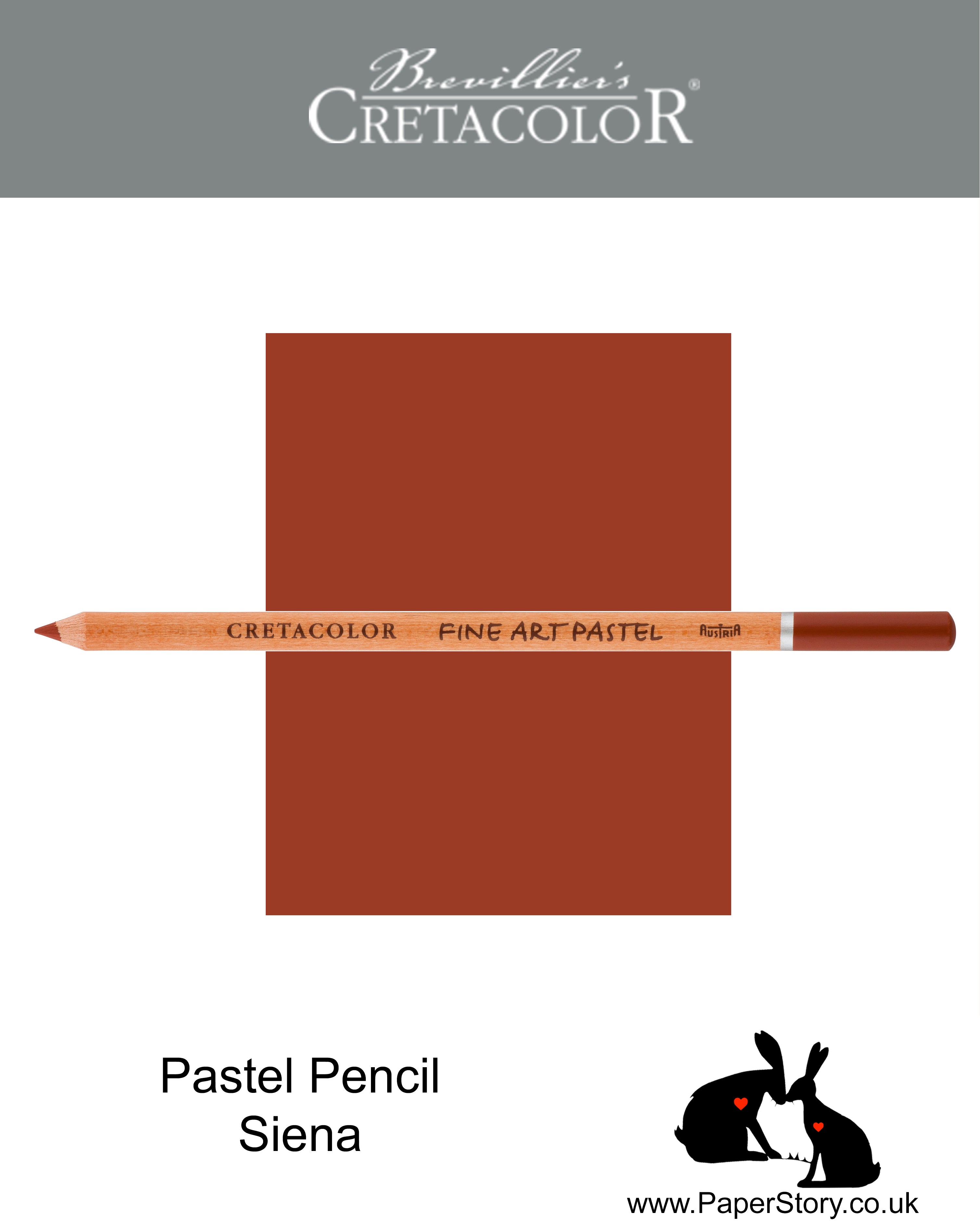 Cretacolor 472 10 Artists Pastel Pencil Siena