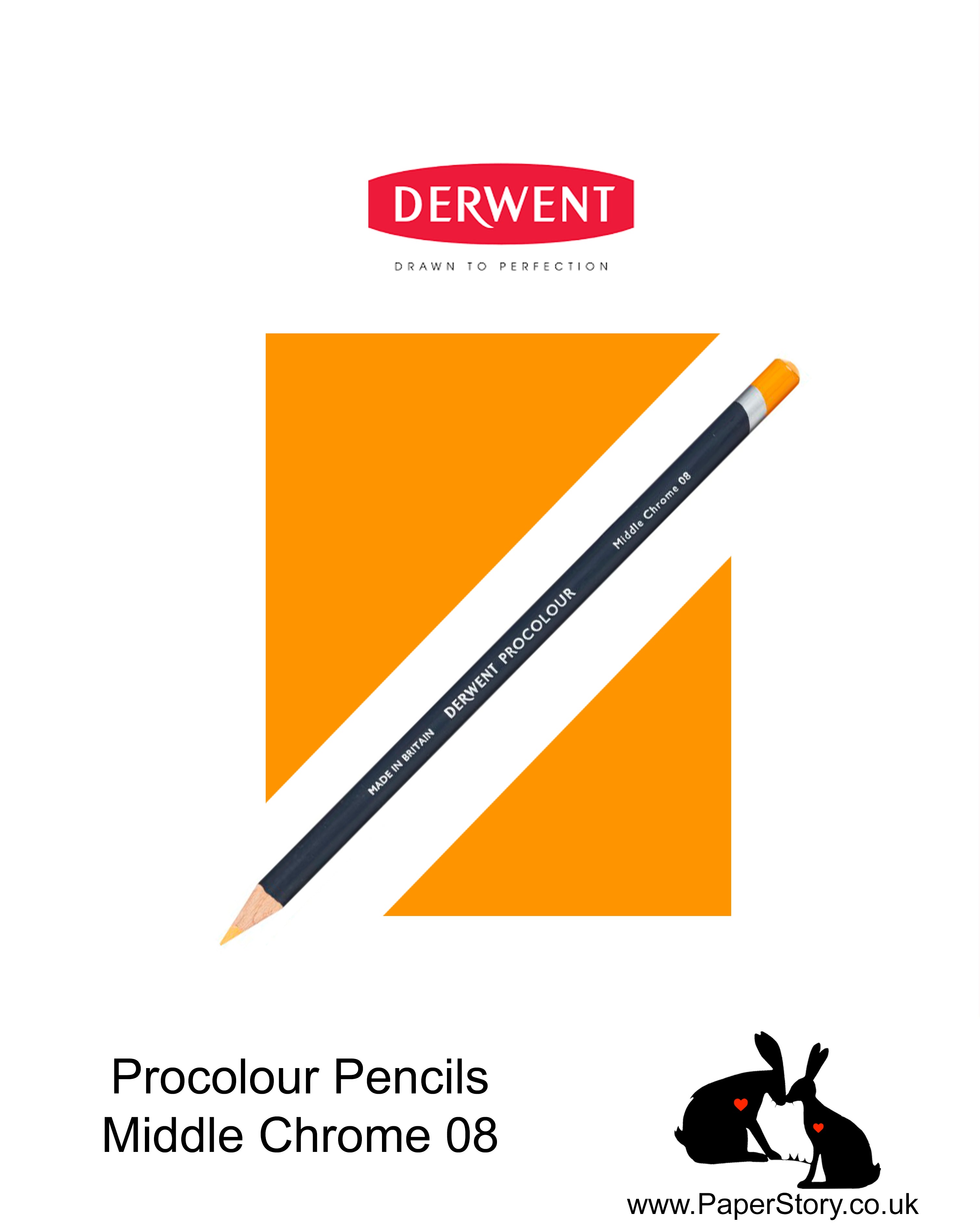 Derwent Procolour pencil Middle Chrome 08